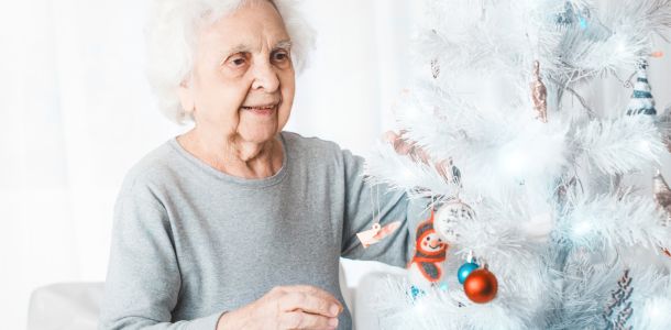 Assisting the Elderly with Seasonal Decorations
